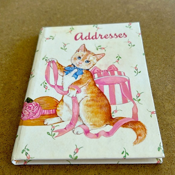 Address Book with Cute Cat Cover - Picture 1 of 3